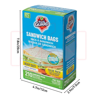 31101, Fresh Guard Sandwich Bag 210CT, 191554311015