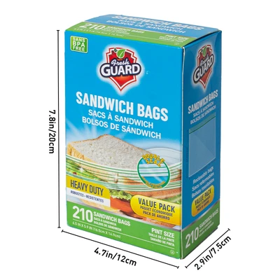 31101, Fresh Guard Sandwich Bag 210CT, 191554311015