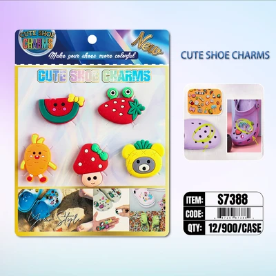S7388, Cute Shoe Charms New 5/pcs/Pk, 887257873881