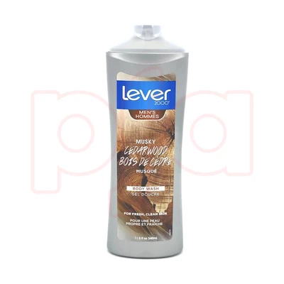 LBW340MC, LEVER 2000 BODY WASH MUSKY CEDARWOOD 340ml/11.5 FL oz, 850022820083