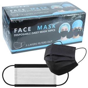 MASK2000B, JIAYING Face Mask Disposable Black