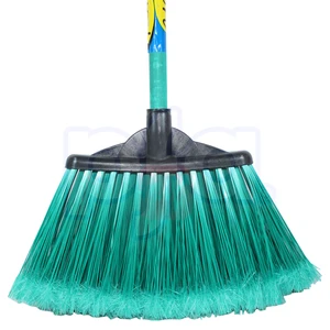 KK-003C, Mega Sweeper Plastic Broom w/ Wood Stick, 856427002109