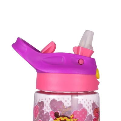 58145, Splash Kids Flip Straw Plastic Bottle 16.9oz, 191554581456