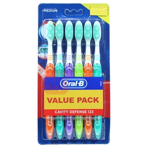 OB6CDM, Oral-B Toothbrush 6PK Cavity Defense Medium, 4902430864602