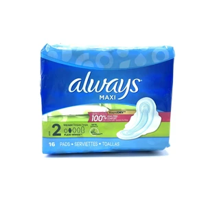 AM22LUS, Always Maxi 22ct Long Unscented Size 2, 3700087338