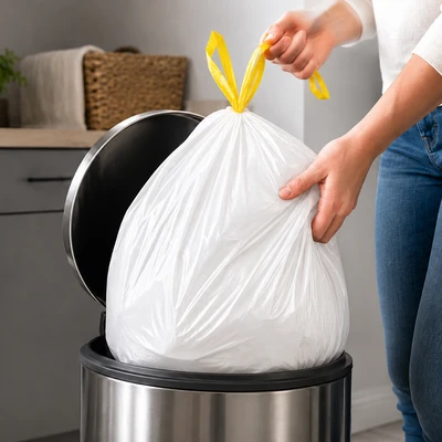 30153, XtraTuff Extra Strong Medium Drawstring Trash Bags 8Gal 90CT - Lemon, 191554301535