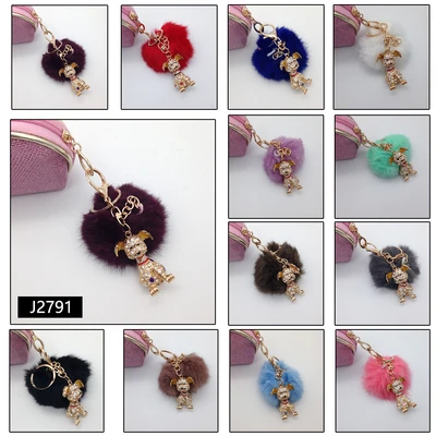 J2791, POM.POM KEY CHAIN, 887257827914