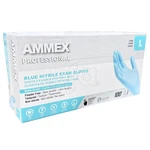 NG-AM-L, Ammex Blue Nitrile Exam Gloves 100 Count Large APFN46100, 697383100832