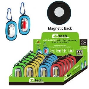 48034, EZ Tech Keychain COB LED w/ Clip Large, 191554480346
