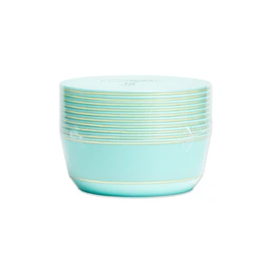 36358, Elegance Party 10PK 8oz Dessert Bowl Mint+Gold, 191554363588