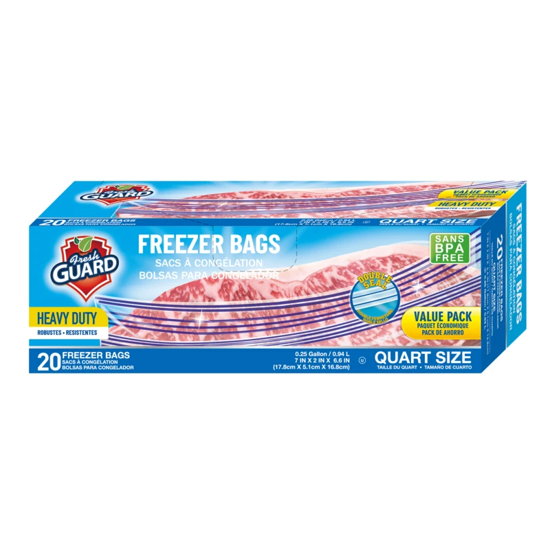 Fresh Guard Freezer Bag Quart 20CT