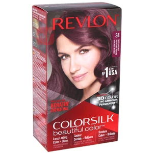 CS34, Revlon ColorSilk Hair Color  #34 Deep Burgundy, 309978695349