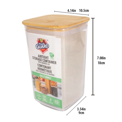 56054, Fresh Guard Airtight Storage Container with Bamboo Lid 1300ml, 191544560546