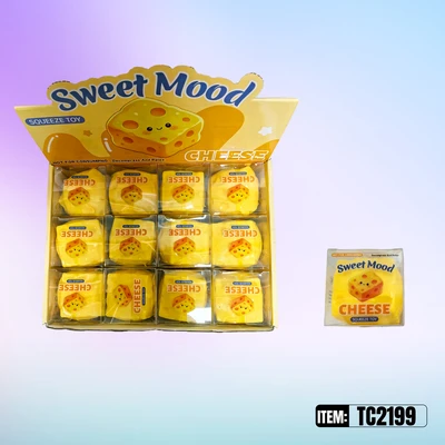TC2199, Crunchy  Squishy Cheese  1.97"x1.97", 887258041999