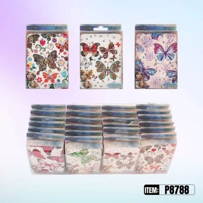 P8788, Portable Flip Mirror Butterfly Assorted 6  24/DP, 887257287886