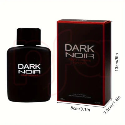 88215, Eau de Parfum 3.4 oz/100 ml Dark Noir for Men - United Scents, 191554882157