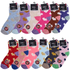 12112, Thermaxxx Winter Socks Fuzzy Hearts, 191554121126