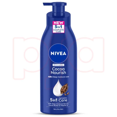 NL400-CN, Nivea Lotion 400ml Pump Cocoa Nourish, 8904256000109