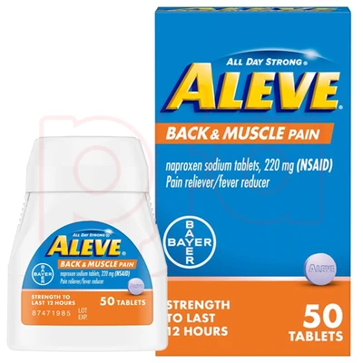 A50BMP, Aleve 50 Tablets Back & Muscle Pain, 325866573452