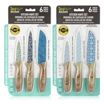 33060, Ideal Kitchen 6 Piece Knife set w/Blade Guard, 191554330603