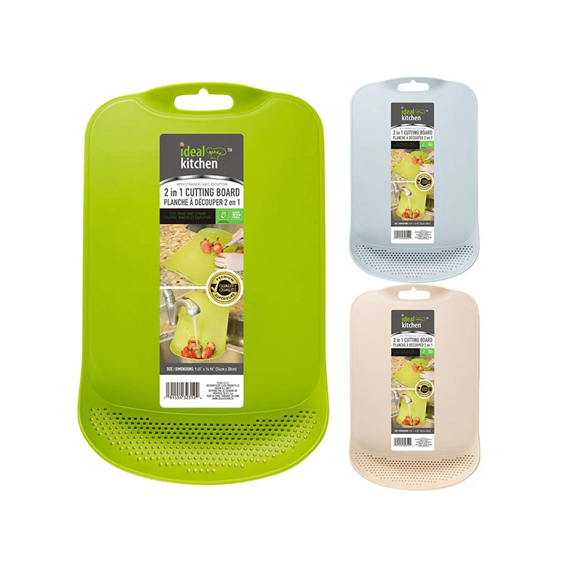 Ideal Kitchen Cutting Board w/ Strainer 9.4*15 inch