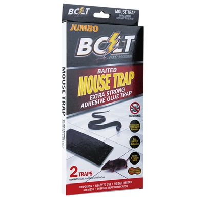 62002, Bolt Pest Mouse Trap 2PK Jumbo Box, 191554620025