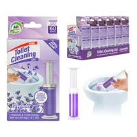 60123, Toilet Cleaning Gel 1 Pack Clean Lavender Scent 1.61oz with 14 Stamps - Air Fusion, 191554601239
