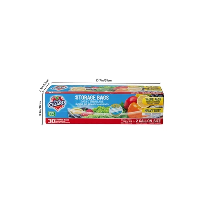 31106, Fresh Guard Storage Bag 2 Gallon 30ct, 191554311060