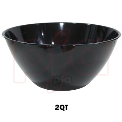 AMS-432344.10, Amscan 2QT (64oz) Plastic Bowl Black, 013051654962