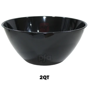 AMS-432344.10, Amscan 2QT (64oz) Plastic Bowl Black, 013051654962