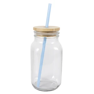 58130, Splash 22oz Mason Jar w/ Bamboo Lid, 191554581302