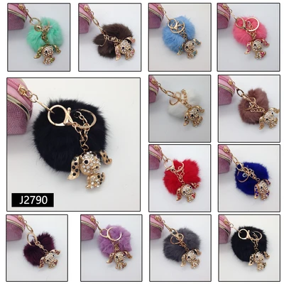 J2790, POM.POM KEY CHAIN, 887257827907