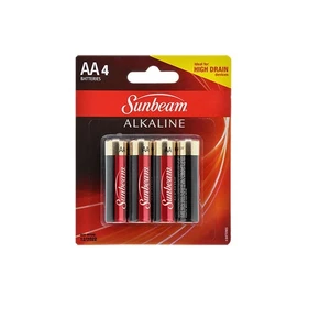 16202, Sunbeam Battery Alkaline 4PK AA, 629312162024