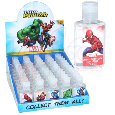 HSM25200, Hand Sanitizer 1oz Marvel 4 PDQ, 652435240010