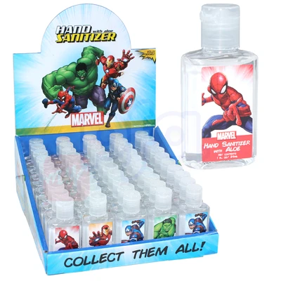 HSM25200, Hand Sanitizer 1oz Marvel 4 PDQ, 652435240010