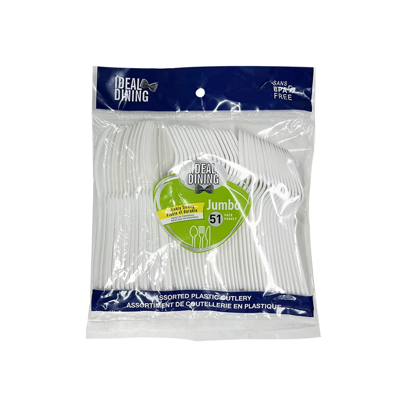 Ideal Dining Plastic Cutlery 51CT Assorted