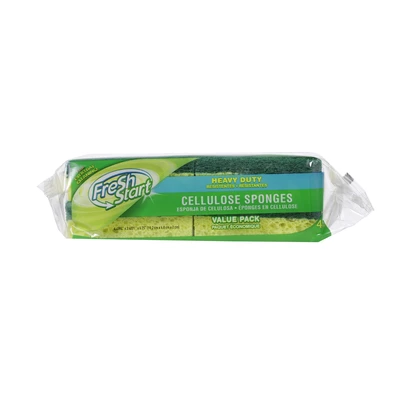32222, Fresh Start Heavy Duty Cellulose Sponges 4pk, 191554322226