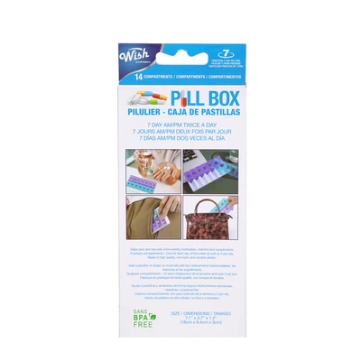 46112, Wish 7-Day Day & Night Pill Box, 191554461123