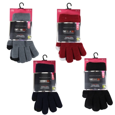 11244, Thermaxxx Thermal Gloves Women w/Touch HD, 191554112445