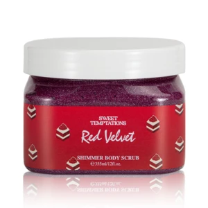 89504, Women's Shimmer Body Scrub 12oz/355ml   RED VELVET, 191554895041