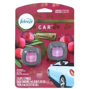 FCV2CB, Febreze Car Vent 0.06floz 2PK Cranberry, 037000472186