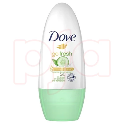 DDR50CGT, Dove Deo Roll-On 50ml Cucumber Green Tea, 93569521