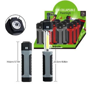 48027, EZ Tech COB LED Collapsible Flashlight, 191554480278