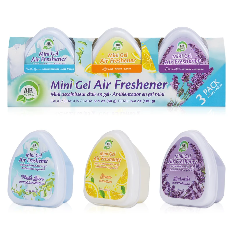 Air Fusion Mini Adjustable Gel Air Freshener 60g*3
