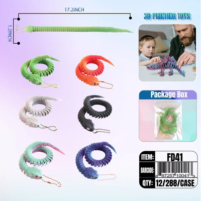 FD41, 3D Printed 17.2"  Snake, 887257100413