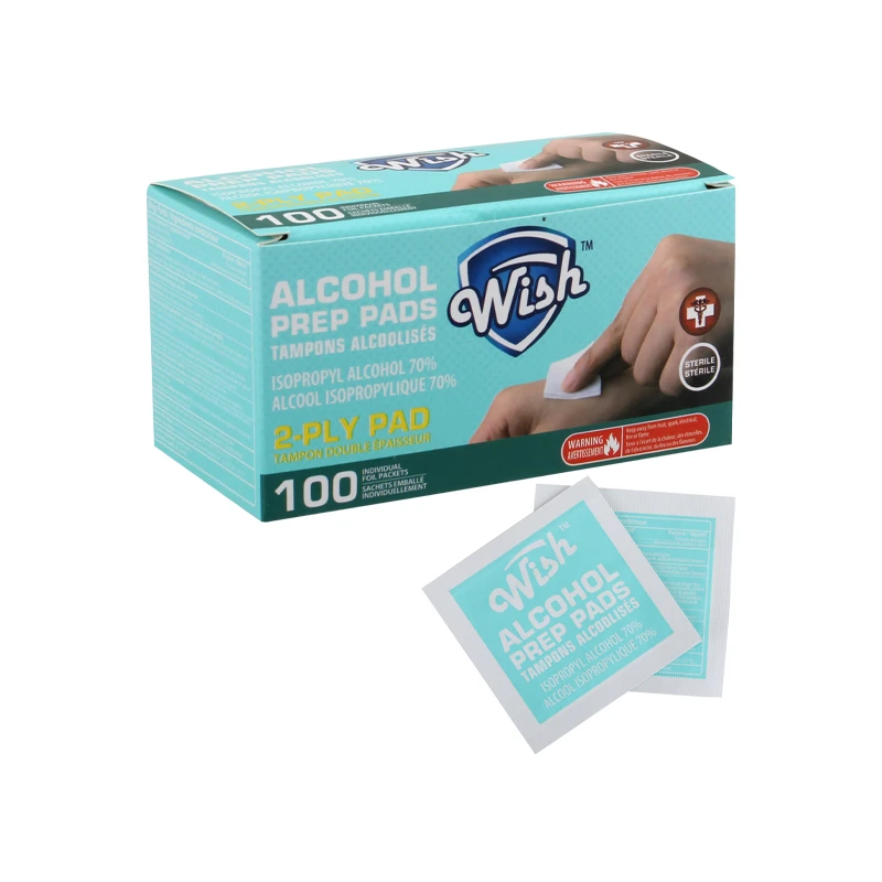 Wish Alcohol Prep Pads 100PK Expired