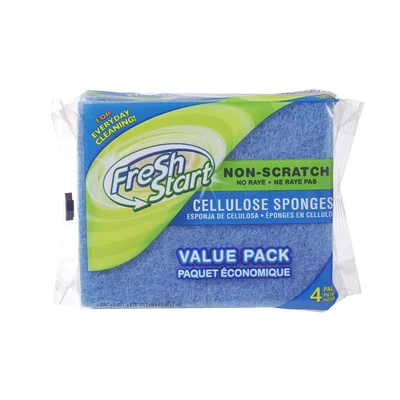 32223, Fresh Start Non-Scratch Cellulose Sponges 4PK, 191554322233