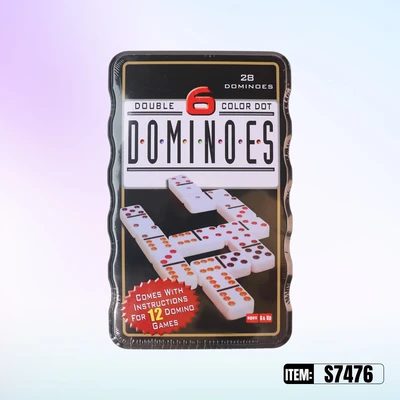 S7476, Dominoes 28 6 Color Dot, 887257374760