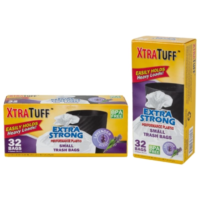 30140, XtraTuff™ Twist Tie Trash Bag Lavender 4GAL 32CT, 191554301405