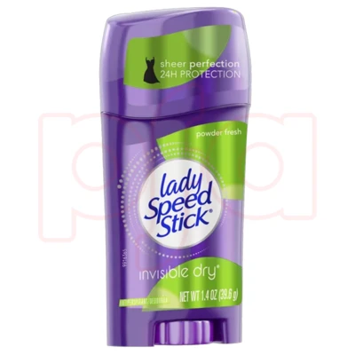 SD14PF, Lady Speed Stick Deo Inv Dry 1.4oz Powder Fresh, 022200963695